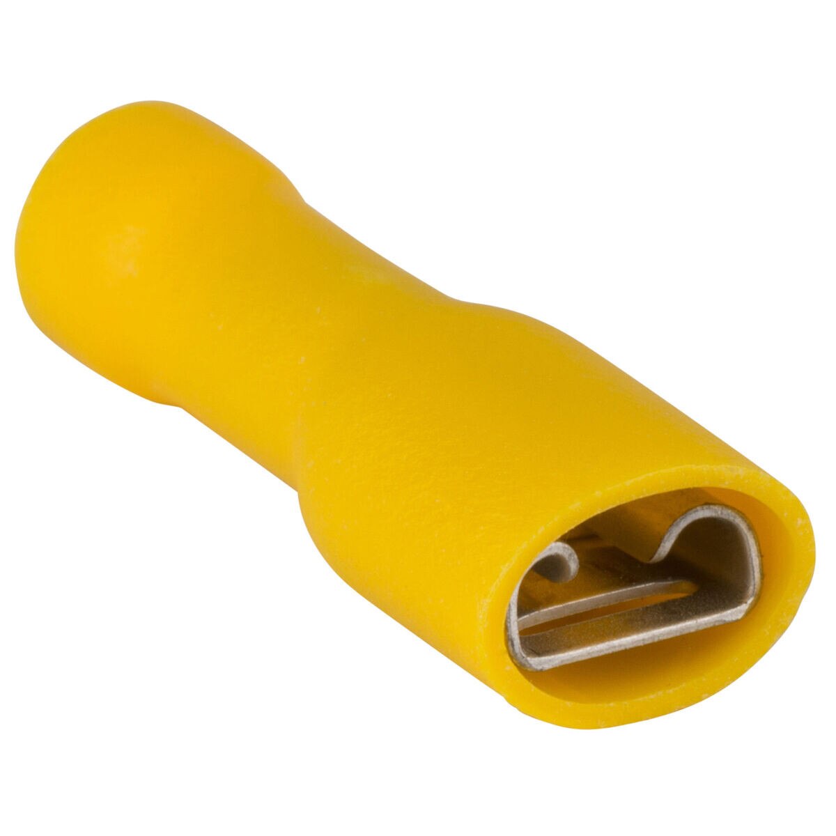 1/4" (1210) Fully insulated Female Disconnect Yellow 10 Pcs.